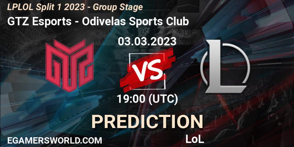 Prognoza GTZ Bulls - Odivelas Sports Club. 03.02.23, LoL, LPLOL Split 1 2023 - Group Stage