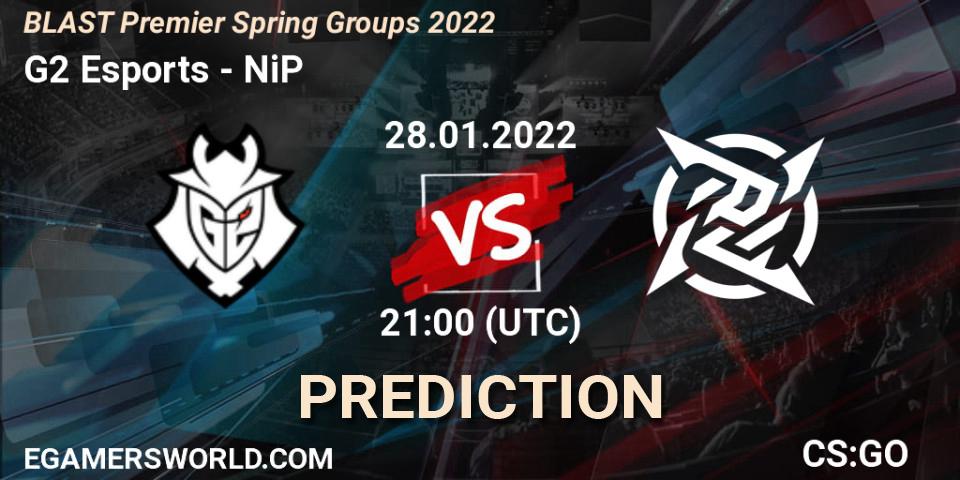 Prognoza G2 Esports - NiP. 28.01.2022 at 21:00, Counter-Strike (CS2), BLAST Premier Spring Groups 2022