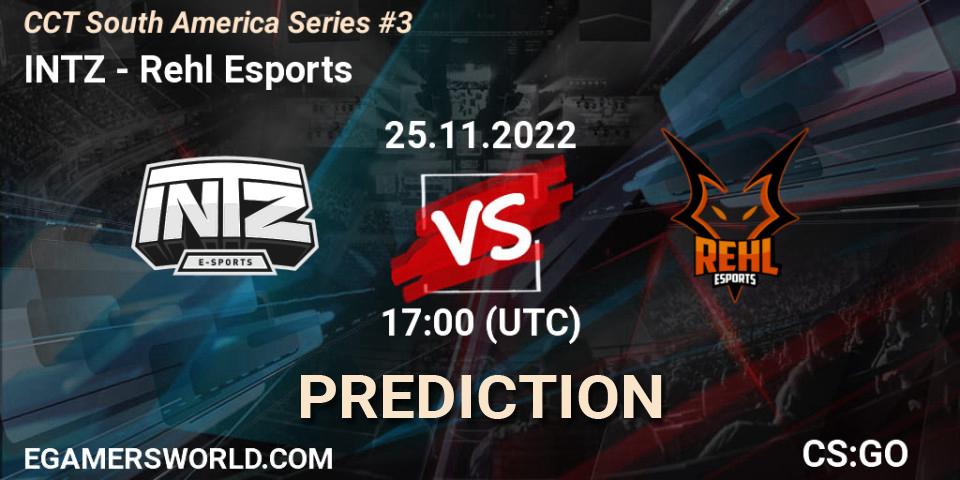 Prognoza INTZ - Rehl Esports. 25.11.22, CS2 (CS:GO), CCT South America Series #3