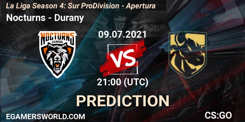 Prognoza Nocturns - Durany. 09.07.2021 at 21:00, Counter-Strike (CS2), La Liga Season 4: Sur Pro Division - Apertura