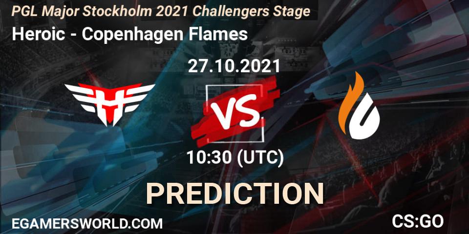 Prognoza Heroic - Copenhagen Flames. 27.10.2021 at 10:45, Counter-Strike (CS2), PGL Major Stockholm 2021 Challengers Stage