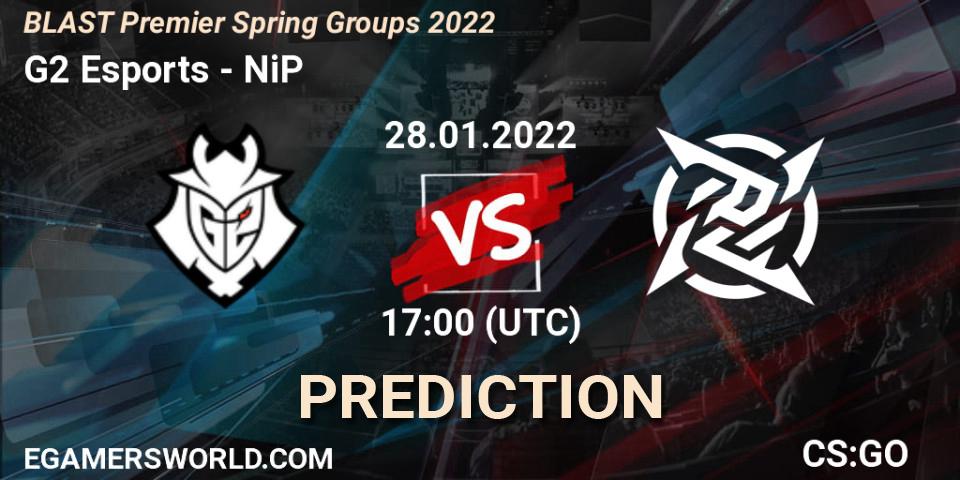 Prognoza G2 Esports - NiP. 28.01.2022 at 17:00, Counter-Strike (CS2), BLAST Premier Spring Groups 2022