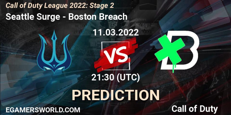 Prognoza Seattle Surge - Boston Breach. 11.03.2022 at 21:30, Call of Duty, Call of Duty League 2022: Stage 2