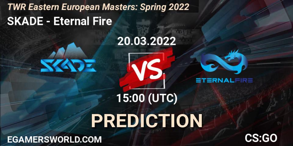 Prognoza SKADE - Eternal Fire. 20.03.2022 at 14:20, Counter-Strike (CS2), TWR Eastern European Masters: Spring 2022