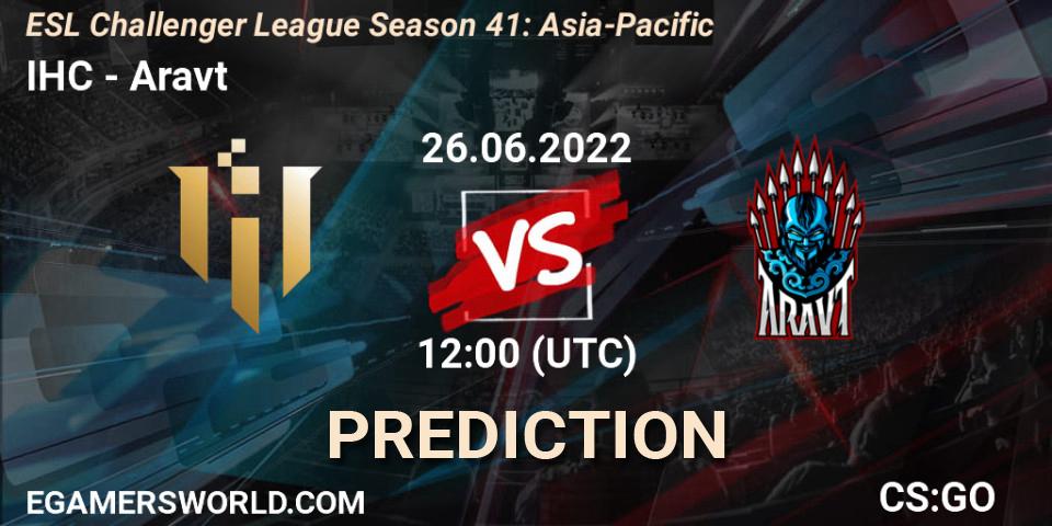 Prognoza IHC - Aravt. 26.06.2022 at 12:00, Counter-Strike (CS2), ESL Challenger League Season 41: Asia-Pacific