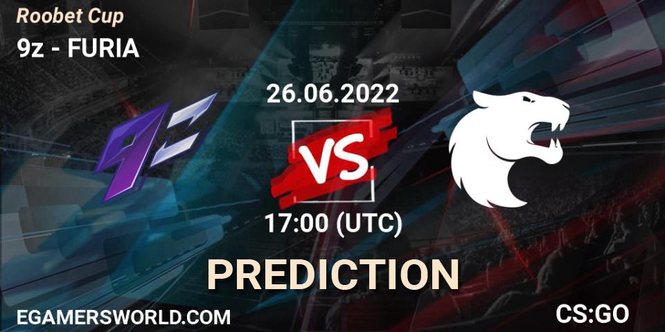 Prognoza 9z - FURIA. 26.06.2022 at 17:00, Counter-Strike (CS2), Roobet Cup