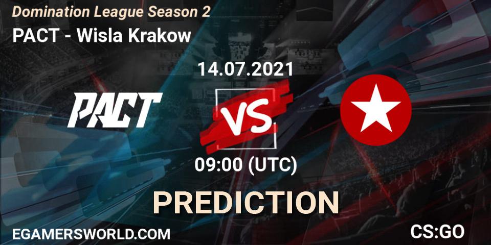Prognoza PACT - Wisla Krakow. 14.07.2021 at 09:00, Counter-Strike (CS2), Domination League Season 2