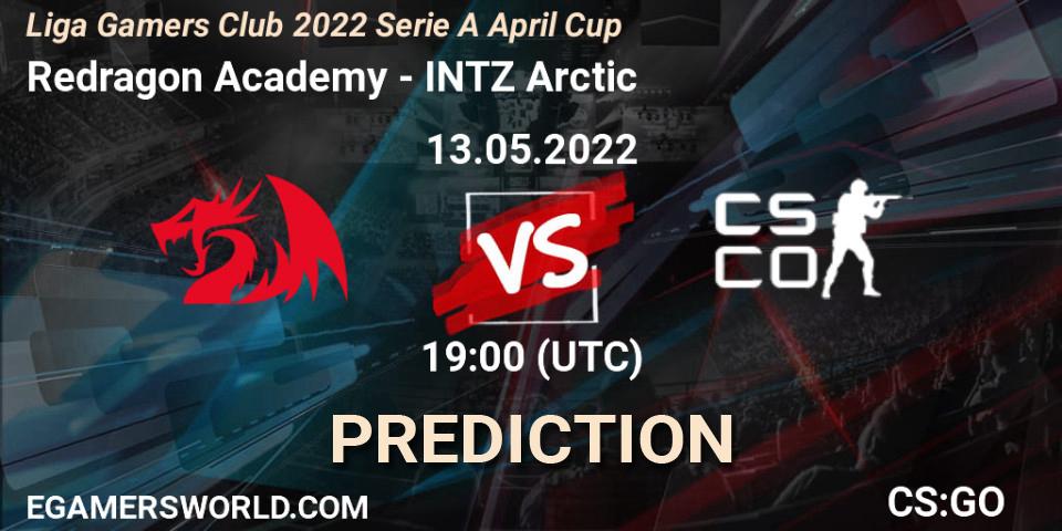 Prognoza Redragon Academy - INTZ Arctic. 13.05.2022 at 19:00, Counter-Strike (CS2), Liga Gamers Club 2022 Serie A April Cup