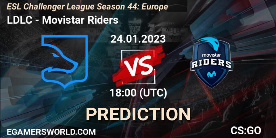 Prognoza LDLC - Movistar Riders. 24.01.23, CS2 (CS:GO), ESL Challenger League Season 44: Europe
