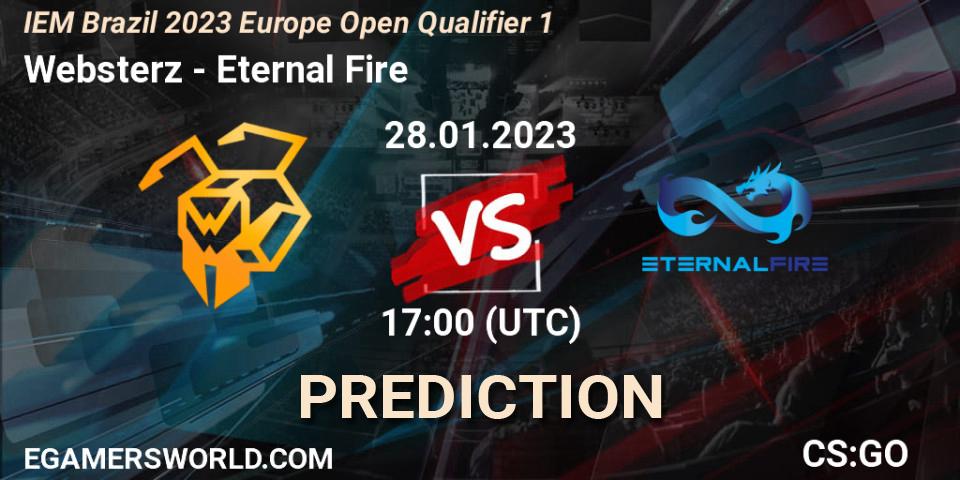 Prognoza Websterz - Eternal Fire. 28.01.23, CS2 (CS:GO), IEM Brazil Rio 2023 Europe Open Qualifier 1
