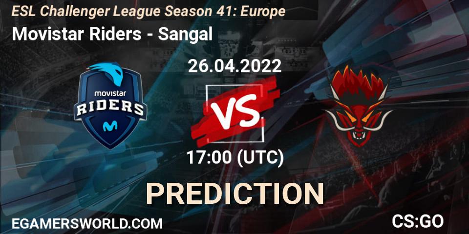 Prognoza Movistar Riders - Sangal. 26.04.2022 at 17:00, Counter-Strike (CS2), ESL Challenger League Season 41: Europe