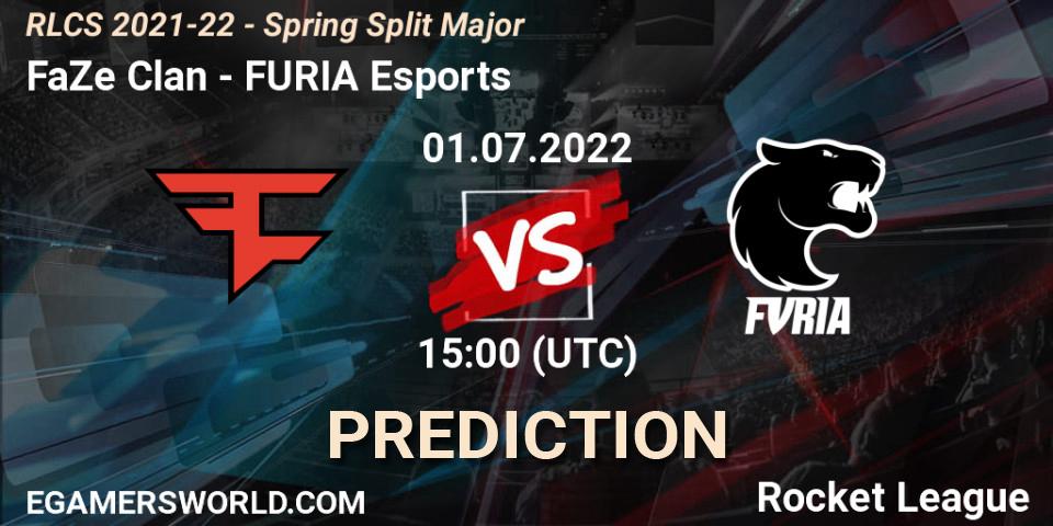 Prognoza FaZe Clan - FURIA Esports. 01.07.22, Rocket League, RLCS 2021-22 - Spring Split Major