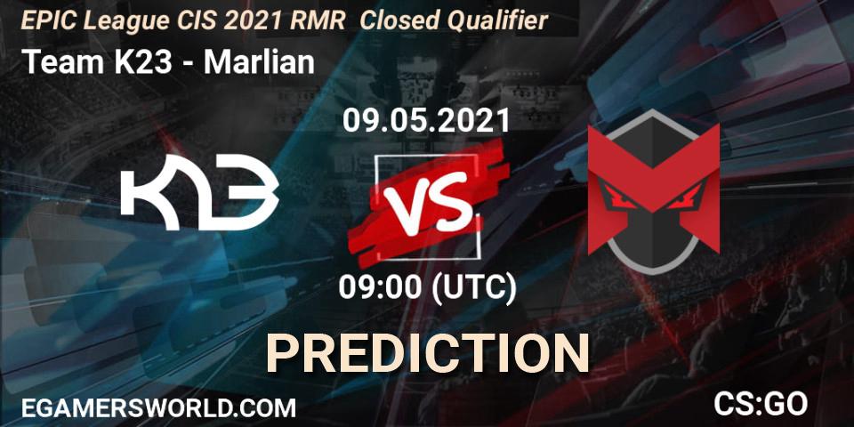 Prognoza Team K23 - Marlian. 09.05.2021 at 09:00, Counter-Strike (CS2), EPIC League CIS 2021 RMR Closed Qualifier