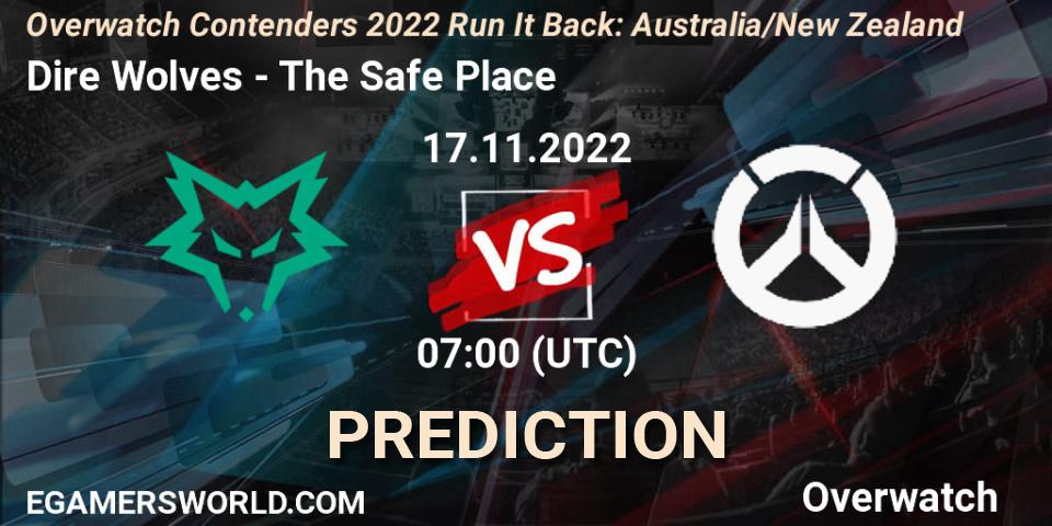 Prognoza Dire Wolves - The Safe Place. 17.11.2022 at 07:00, Overwatch, Overwatch Contenders 2022 - Australia/New Zealand - November