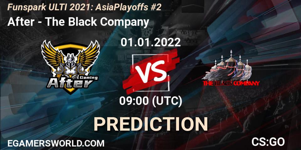 Prognoza After - The Black Company. 01.01.2022 at 09:00, Counter-Strike (CS2), Funspark ULTI 2021 Asia Playoffs 2