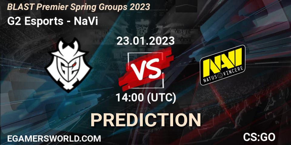 Prognoza G2 Esports - NaVi. 23.01.2023 at 14:00, Counter-Strike (CS2), BLAST Premier Spring Groups 2023