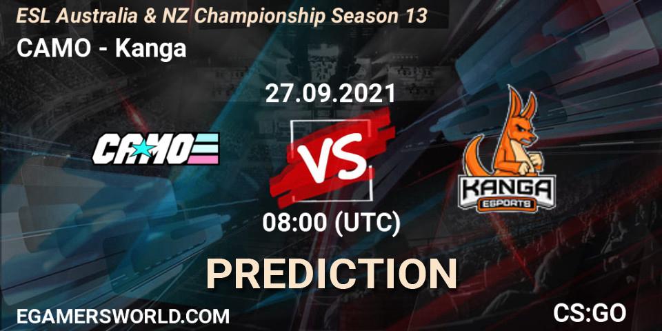 Prognoza CAMO - Kanga. 27.09.2021 at 10:40, Counter-Strike (CS2), ESL Australia & NZ Championship Season 13