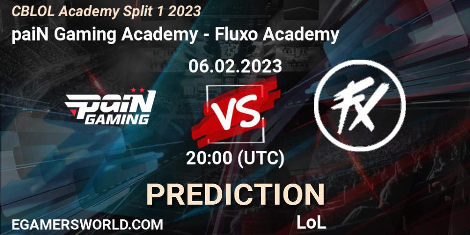 Prognoza paiN Gaming Academy - Fluxo Academy. 06.02.23, LoL, CBLOL Academy Split 1 2023