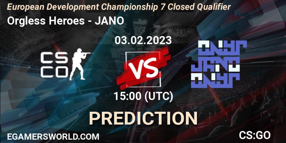Prognoza Into The Breach - JANO. 03.02.23, CS2 (CS:GO), European Development Championship 7 Closed Qualifier