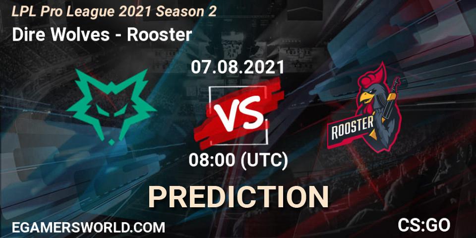 Prognoza Dire Wolves - Rooster. 03.08.2021 at 08:00, Counter-Strike (CS2), LPL Pro League 2021 Season 2