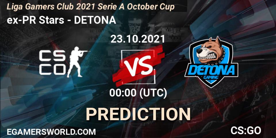 Prognoza ex-PR Stars - DETONA. 22.10.21, CS2 (CS:GO), Liga Gamers Club 2021 Serie A October Cup