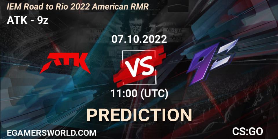 Prognoza ATK - 9z. 07.10.2022 at 11:00, Counter-Strike (CS2), IEM Road to Rio 2022 American RMR