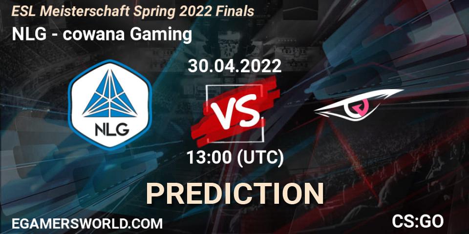 Prognoza NLG - cowana Gaming. 30.04.2022 at 13:00, Counter-Strike (CS2), ESL Meisterschaft Spring 2022 Finals