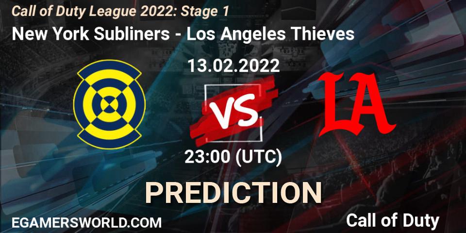 Prognoza New York Subliners - Los Angeles Thieves. 12.02.22, Call of Duty, Call of Duty League 2022: Stage 1