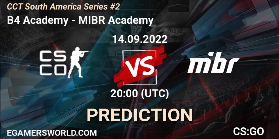 Prognoza B4 Academy - MIBR Academy. 14.09.22, CS2 (CS:GO), CCT South America Series #2