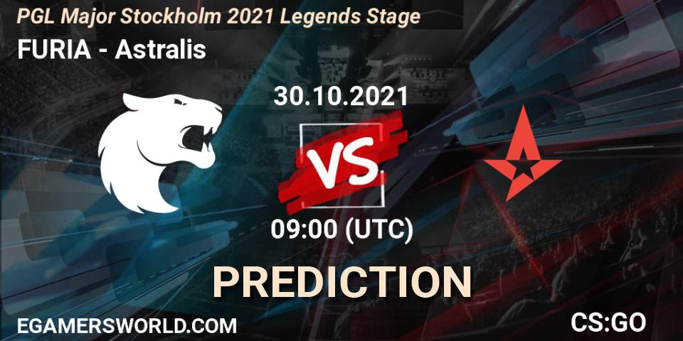 Prognoza FURIA - Astralis. 30.10.2021 at 13:50, Counter-Strike (CS2), PGL Major Stockholm 2021 Legends Stage