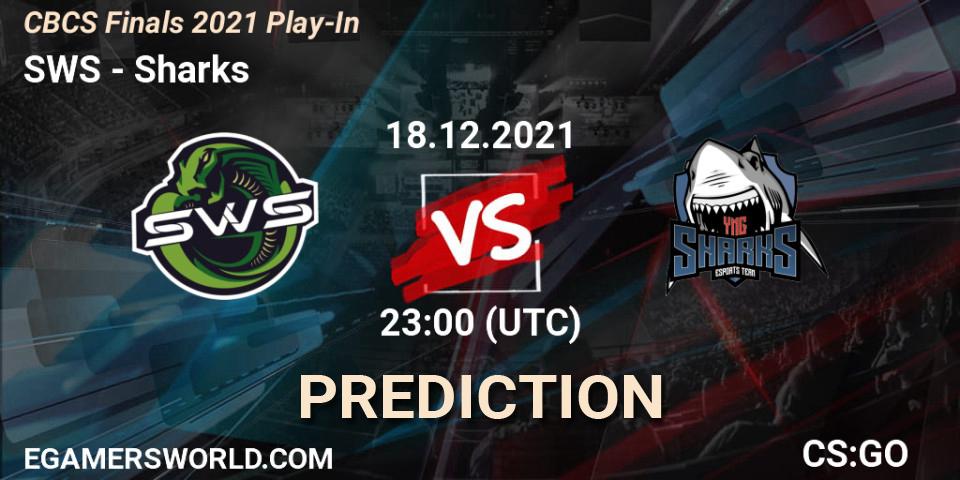 Prognoza SWS - Sharks. 18.12.2021 at 22:30, Counter-Strike (CS2), CBCS Finals 2021 Play-In