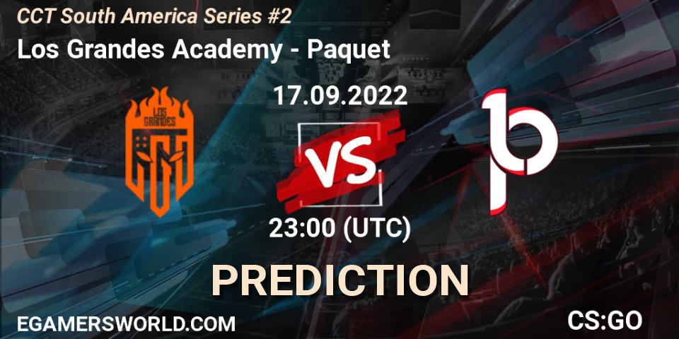Prognoza Los Grandes Academy - Paquetá. 17.09.2022 at 23:00, Counter-Strike (CS2), CCT South America Series #2