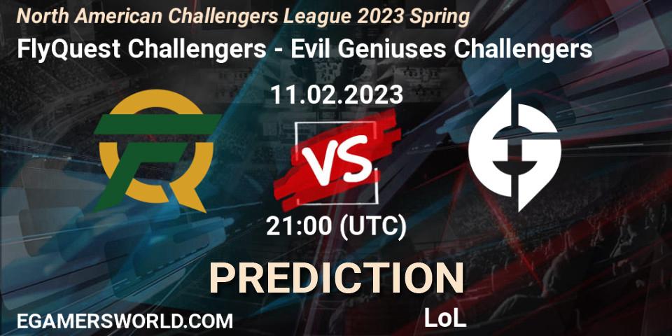 Prognoza FlyQuest Challengers - Evil Geniuses Challengers. 11.02.2023 at 21:00, LoL, NACL 2023 Spring - Group Stage