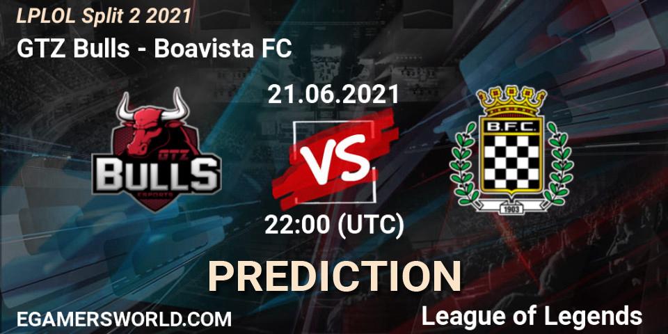 Prognoza GTZ Bulls - Boavista FC. 21.06.2021 at 22:30, LoL, LPLOL Split 2 2021