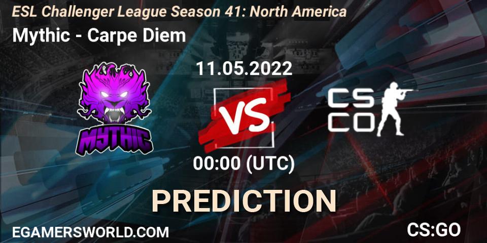 Prognoza Mythic - Carpe Diem. 11.05.2022 at 00:00, Counter-Strike (CS2), ESL Challenger League Season 41: North America