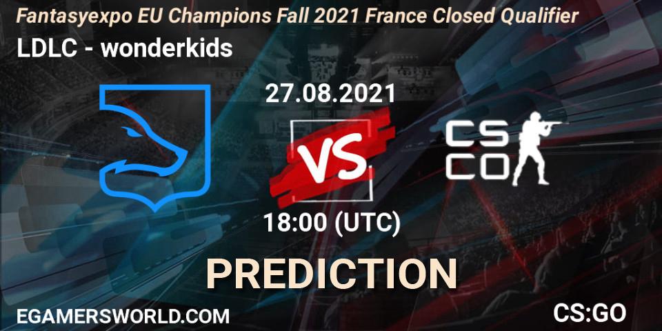 Prognoza LDLC - wonderkids. 27.08.2021 at 18:00, Counter-Strike (CS2), Fantasyexpo EU Champions Fall 2021 France Closed Qualifier