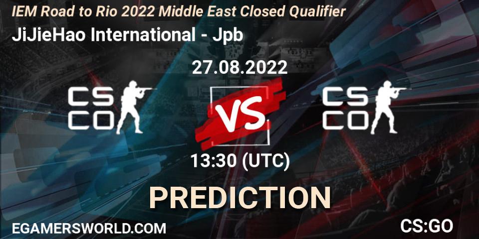 Prognoza JiJieHao International - Jpb. 27.08.2022 at 13:30, Counter-Strike (CS2), IEM Road to Rio 2022 Middle East Closed Qualifier