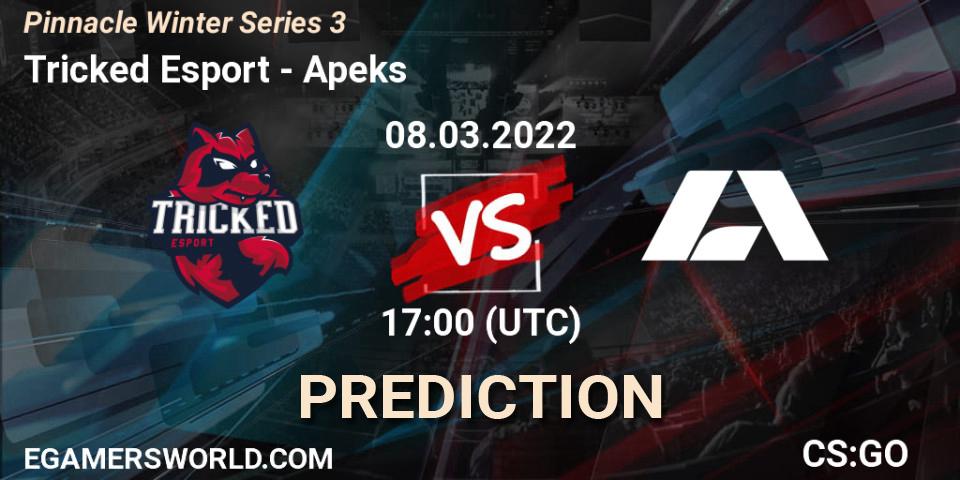 Prognoza Tricked Esport - Apeks. 08.03.2022 at 17:10, Counter-Strike (CS2), Pinnacle Winter Series 3