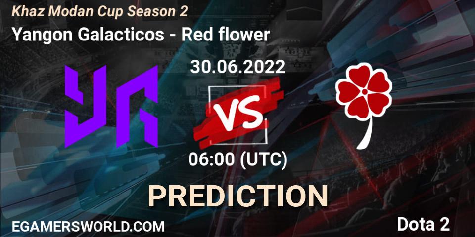 Prognoza Yangon Galacticos - Red flower. 30.06.2022 at 06:13, Dota 2, Khaz Modan Cup Season 2