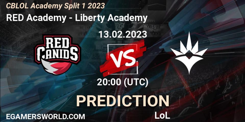 Prognoza RED Academy - Liberty Academy. 13.02.2023 at 20:00, LoL, CBLOL Academy Split 1 2023