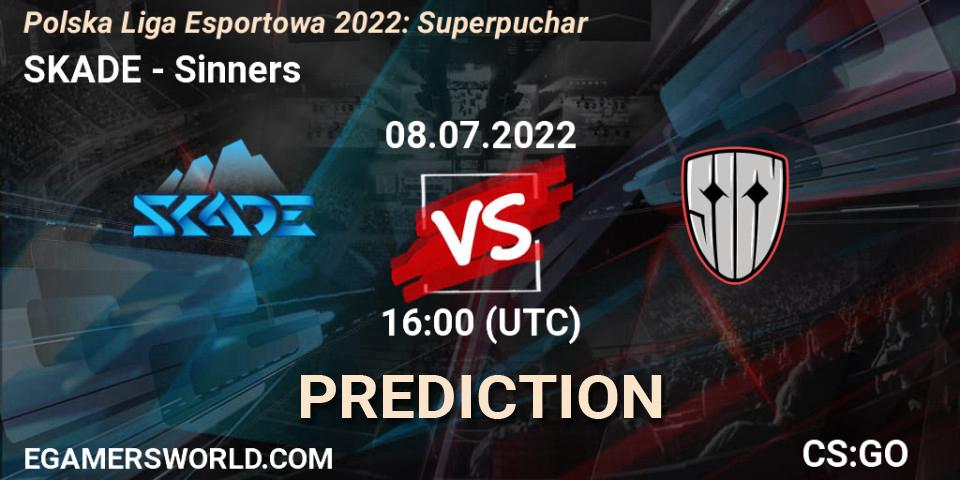 Prognoza SKADE - Sinners. 08.07.2022 at 18:00, Counter-Strike (CS2), Polska Liga Esportowa 2022: Superpuchar