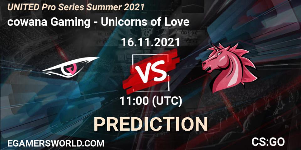Prognoza cowana Gaming - Unicorns of Love. 16.11.21, CS2 (CS:GO), UNITED Pro Series Summer 2021
