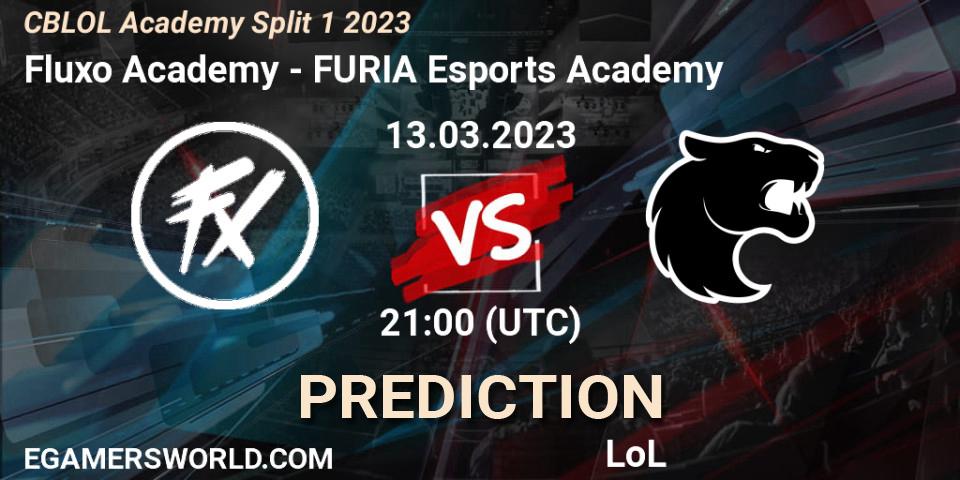 Prognoza Fluxo Academy - FURIA Esports Academy. 13.03.2023 at 21:00, LoL, CBLOL Academy Split 1 2023