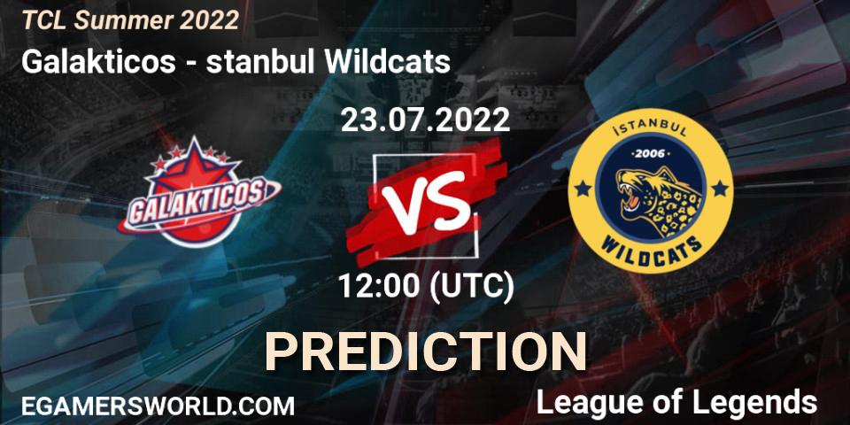Prognoza Galakticos - İstanbul Wildcats. 23.07.2022 at 12:00, LoL, TCL Summer 2022
