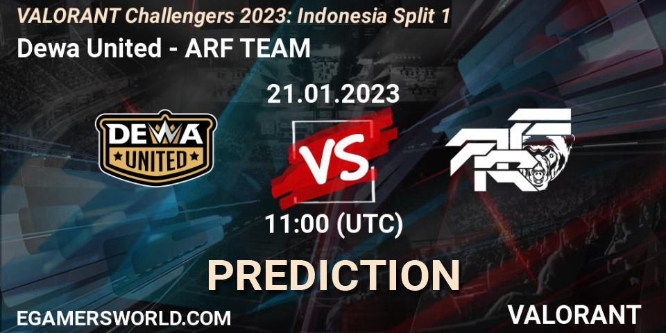 Prognoza Dewa United - ARF TEAM. 21.01.23, VALORANT, VALORANT Challengers 2023: Indonesia Split 1