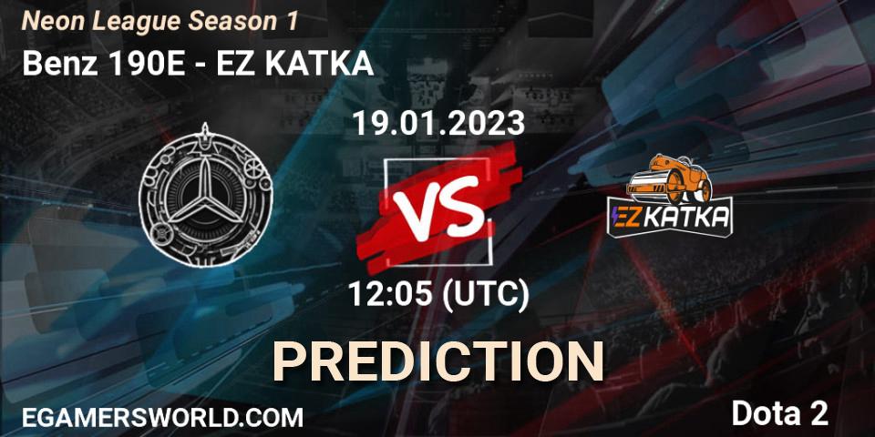 Prognoza Benz 190E - EZ KATKA. 19.01.2023 at 12:05, Dota 2, Neon League Season 1