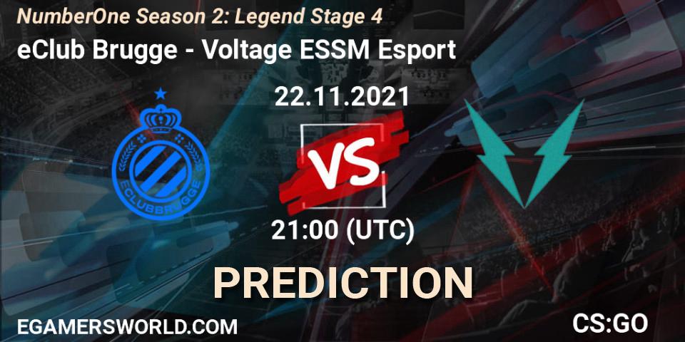 Prognoza eClub Brugge - Voltage ESSM Esport. 22.11.2021 at 21:00, Counter-Strike (CS2), NumberOne Season 2: Legend Stage 4