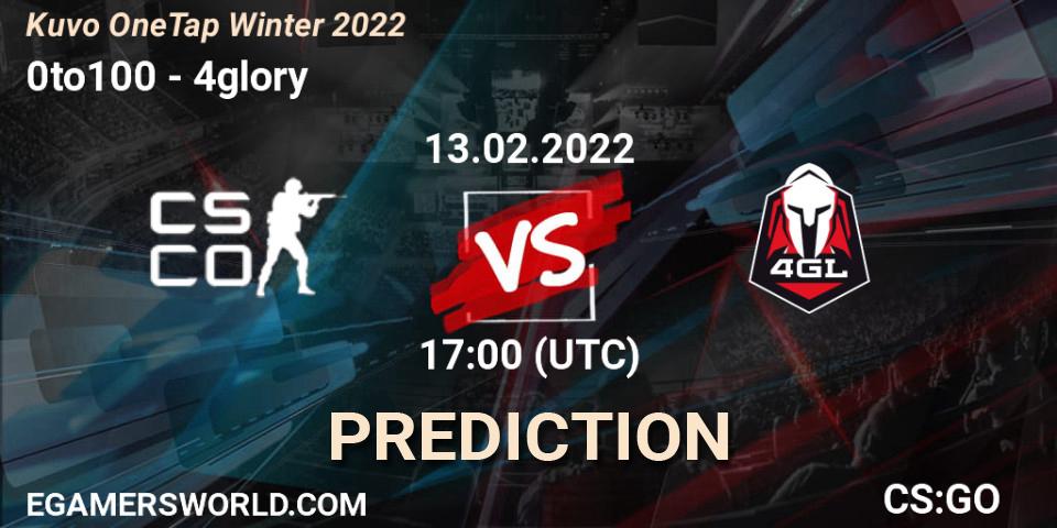 Prognoza 0to100 - 4glory. 13.02.2022 at 17:05, Counter-Strike (CS2), Kuvo OneTap Winter 2022