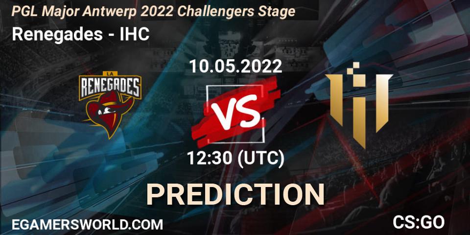 Prognoza Renegades - IHC. 10.05.2022 at 12:50, Counter-Strike (CS2), PGL Major Antwerp 2022 Challengers Stage