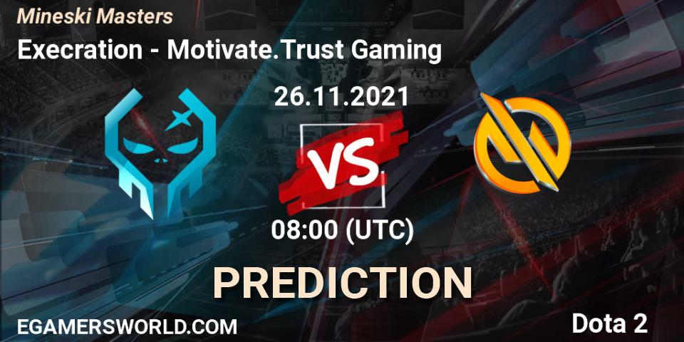Prognoza Execration - Motivate.Trust Gaming. 26.11.2021 at 08:06, Dota 2, Mineski Masters